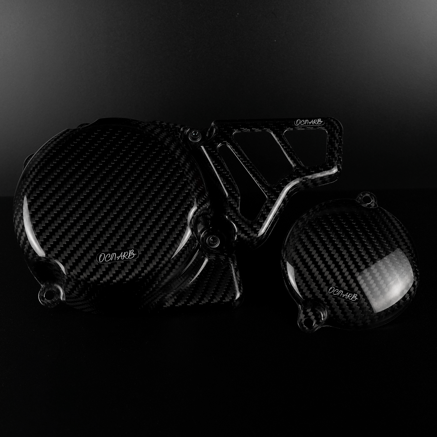 Carbon Fiber Flywheel and Oilpump Cover YAMAHA DT50LC