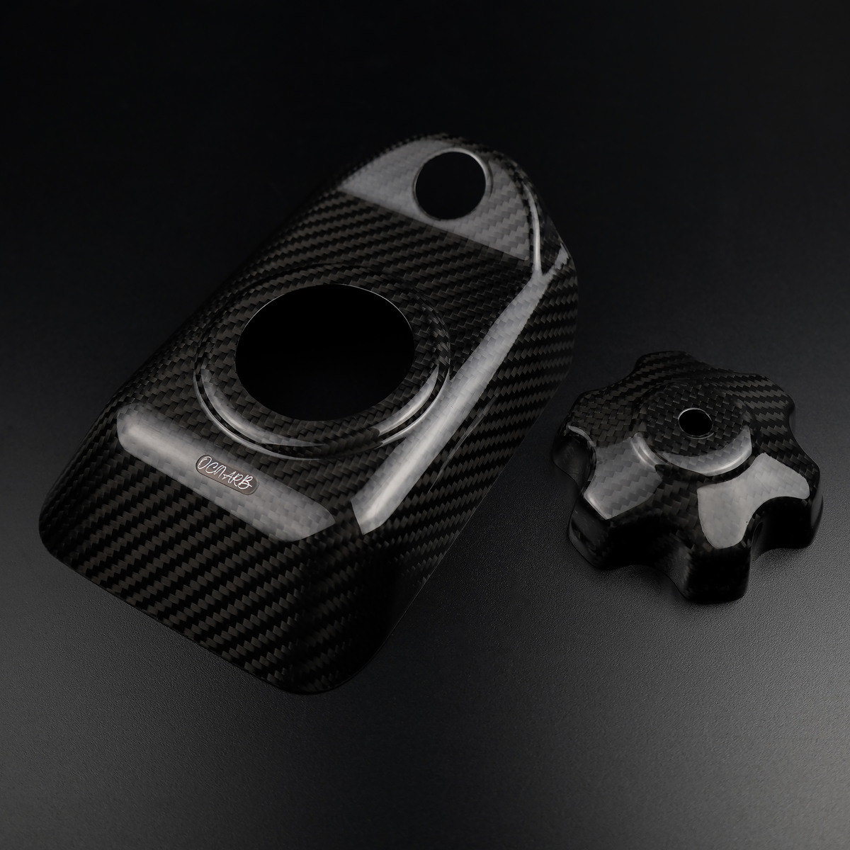 Carbon Fiber Gas Tank Cap and Cover Suzuki RMZ 450 250 2008-2017
