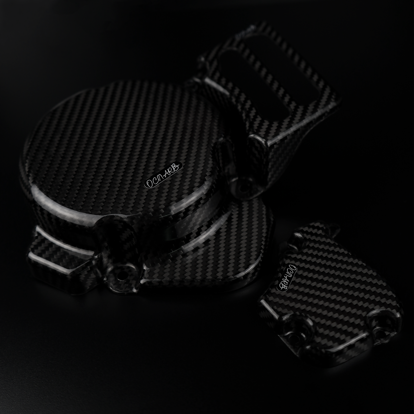 Carbon Fiber Flywheel Clutch and Oilpump Cover DERBI Euro 3