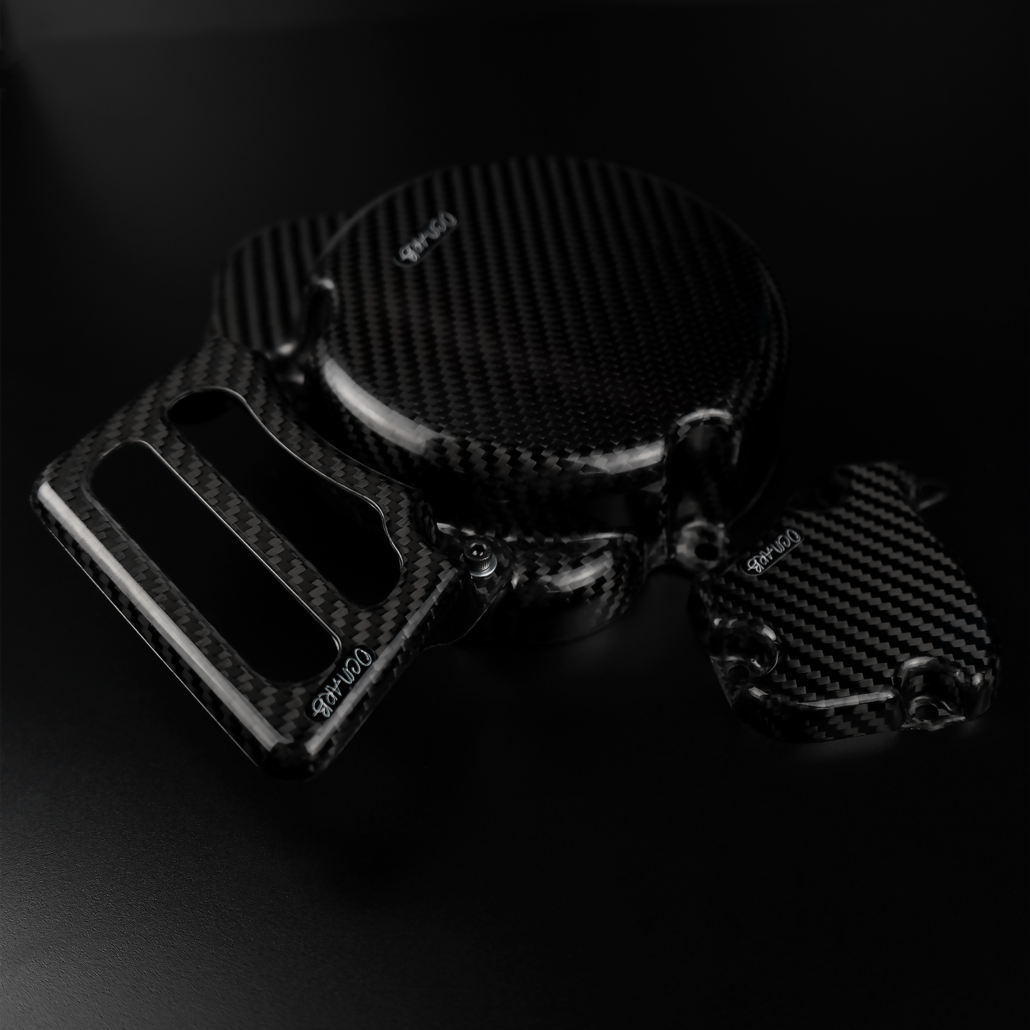 Carbon Fiber Flywheel Clutch and Oilpump Cover DERBI Euro 3
