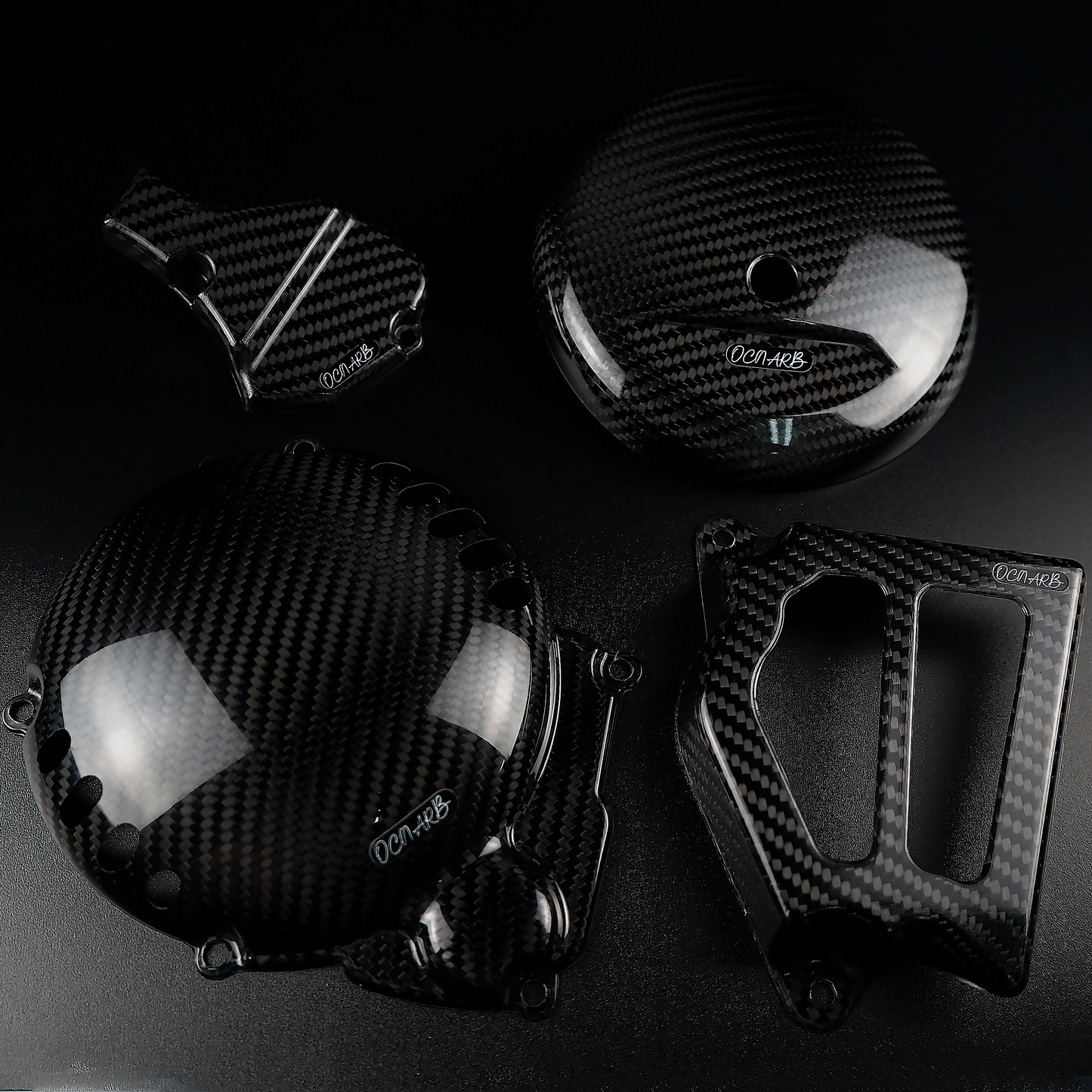 Carbon Fiber Flywheel Clutch and Oilpump Cover MINARELLI AM6