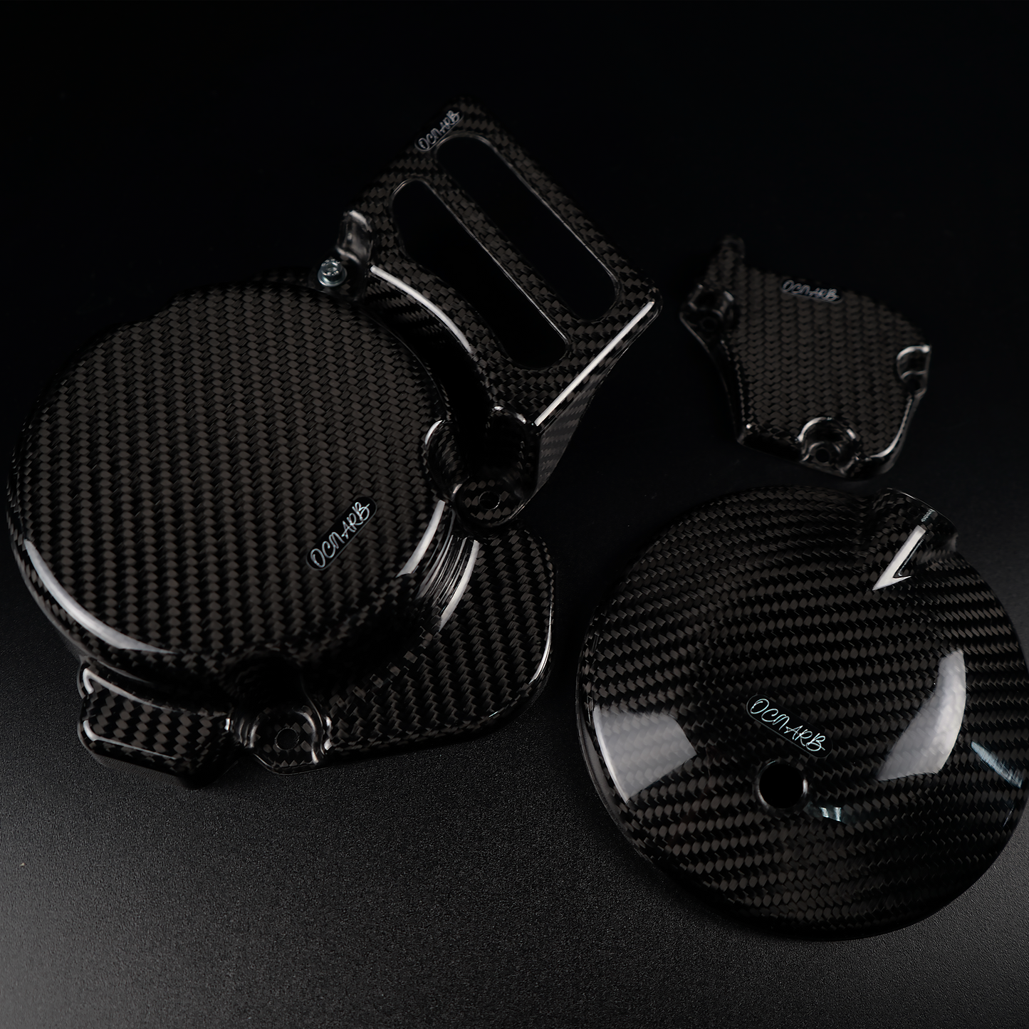 Carbon Fiber Flywheel Clutch and Oilpump Cover DERBI Euro 3