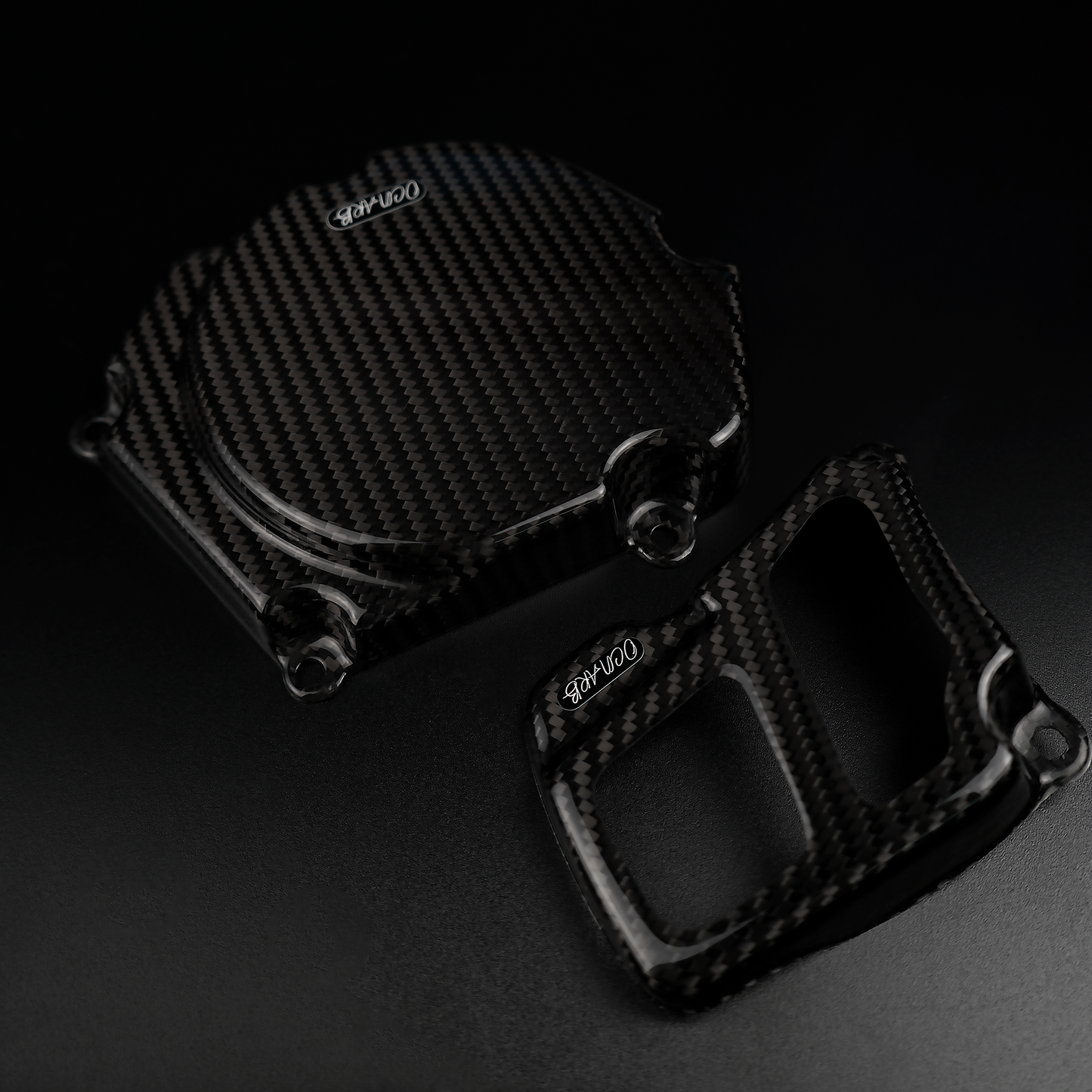 Cache-volant et protection de pignon en fibre de carbone pour YAMAHA YZ250 1999-2025
