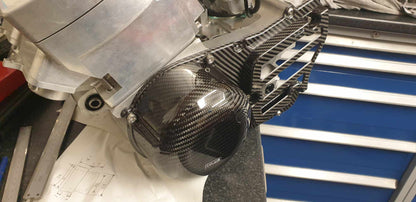 Couvercle de volant moteur en fibre de carbone, couvercle de pompe à eau et couvercle d'embrayage Banshee et RD 350
