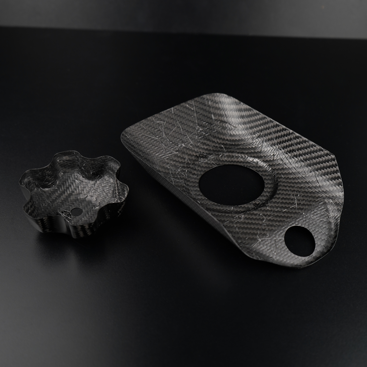 Carbon Fiber Gas Tank Cap and Cover Suzuki RMZ 450 250 2008-2017