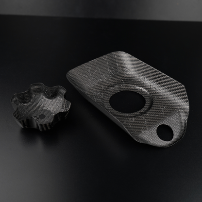 Carbon Fiber Gas Tank Cap and Cover Suzuki RMZ 450 250 2008-2017