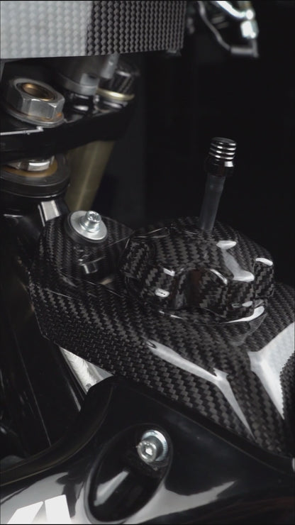 Carbon Fiber Gas Tank Cap and Cover Suzuki RMZ 450 250 2008-2017