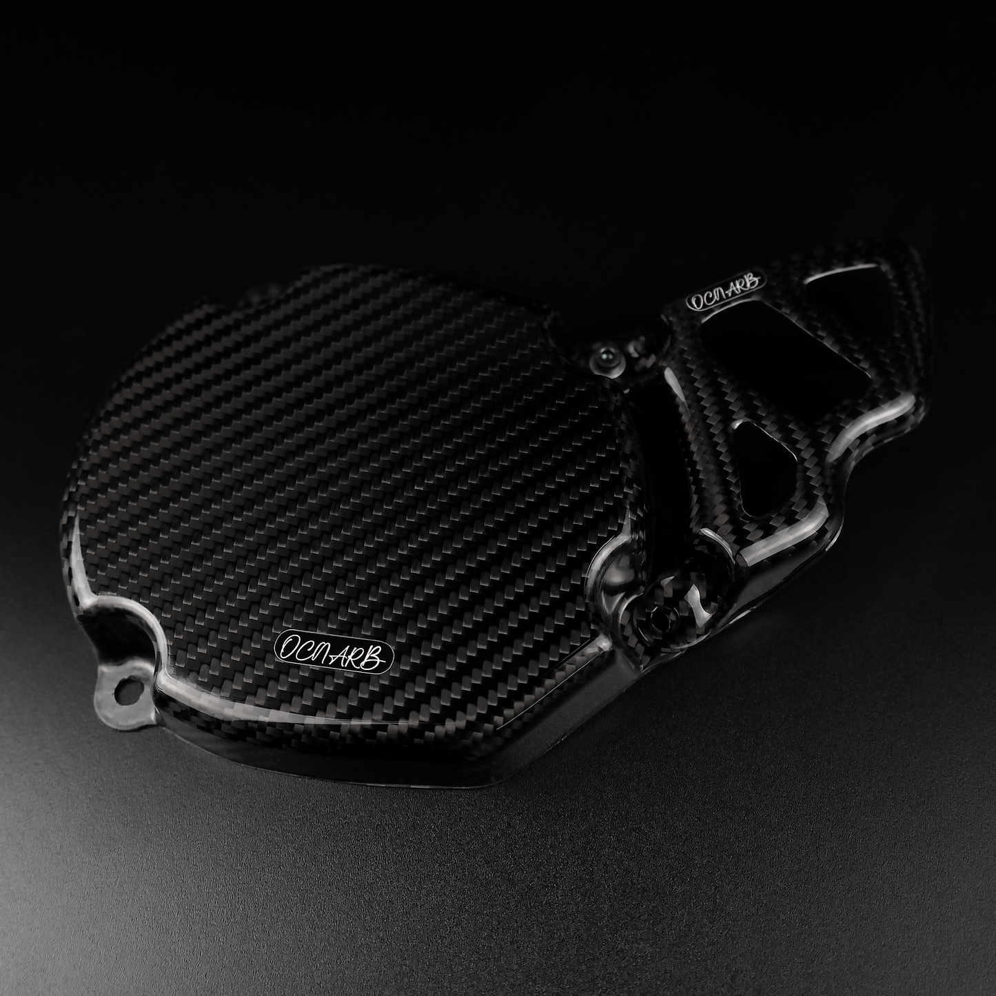 Carbon Fiber Flywheel Cover and Pinion Guard YAMAHA YZ65 YZ80 YZ85