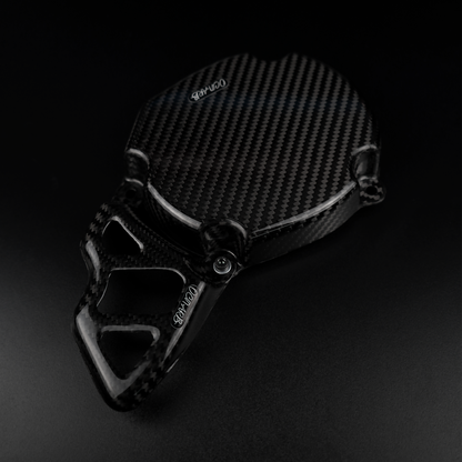 Carbon Fiber Flywheel Cover and Pinion Guard YAMAHA YZ65 YZ80 YZ85